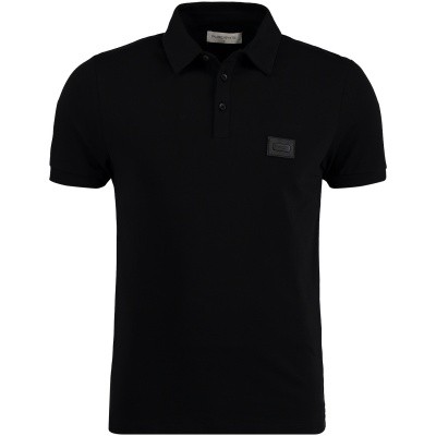 Afbeelding van Pure White POLO SS heren polo zwart