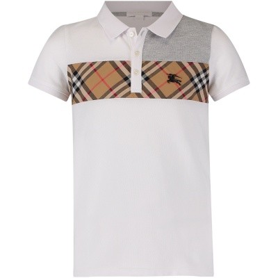 Afbeelding van Burberry 8001081 kinder polo wit