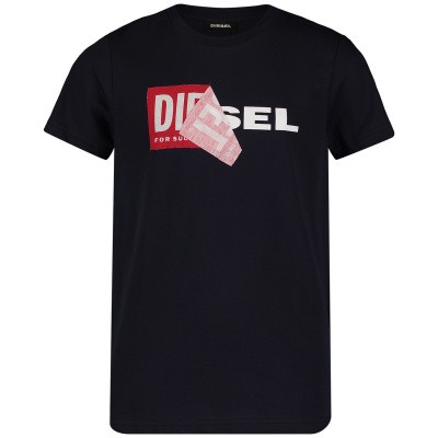 Afbeelding van Diesel 00J3ZN kinder t-shirt navy