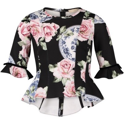 Afbeelding van MonnaLisa 712302 kinder t-shirt zwart