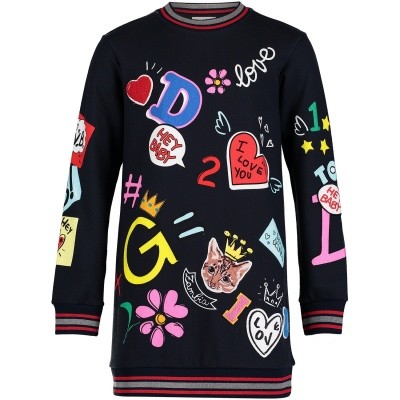 Afbeelding van Dolce & Gabbana L5JDY3 kinderjurk navy
