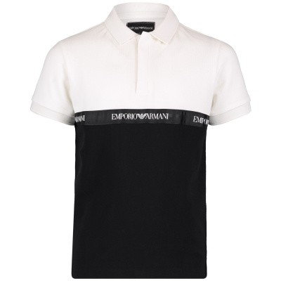 Afbeelding van Armani 3G4F61 kinder polo zwart
