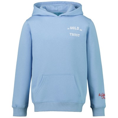 In Gold We Trust KIDSWK001109011022HS kinder hoodie licht blauw Afbeelding van In Gold We Trust KIDSWK001109011022HS kinder hoodie licht blauw