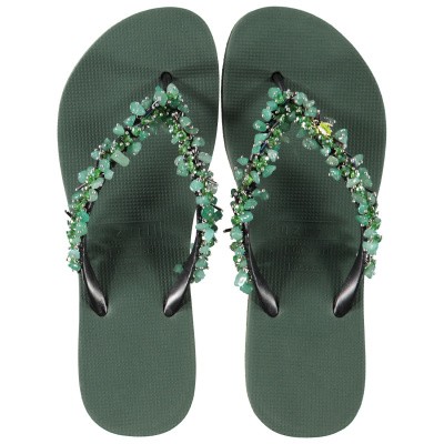 Afbeelding van UZURII JADE FABULOUS dames slippers groen