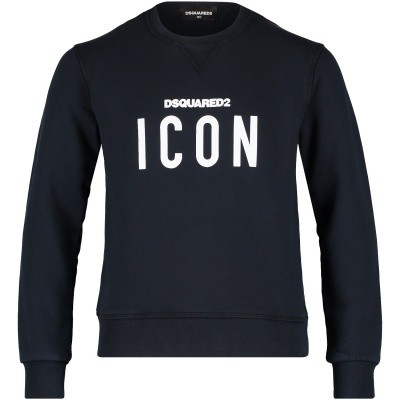 Afbeelding van Dsquared2 DQ02N3 kindertrui navy