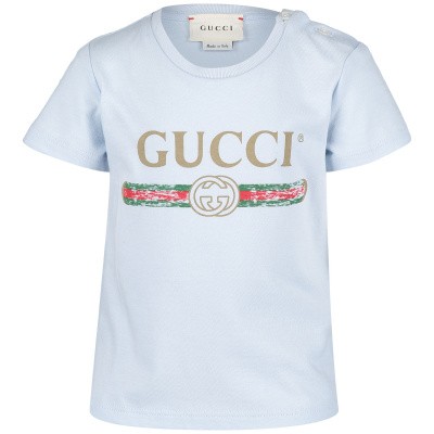 Afbeelding van Gucci 504121 baby t-shirt licht blauw