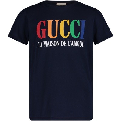 Afbeelding van Gucci 526783 kinder t-shirt navy