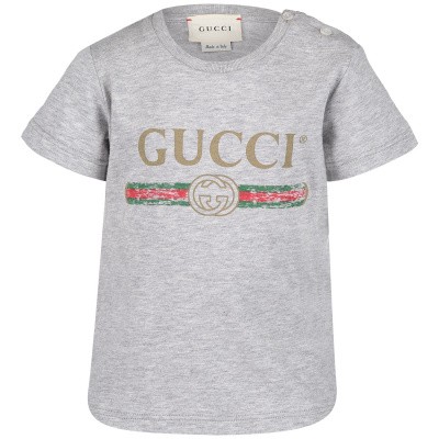 Afbeelding van Gucci 504121 baby t-shirt licht grijs