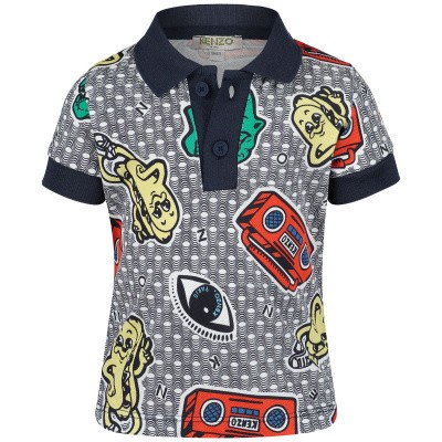 Afbeelding van Kenzo KN11508BB baby polo wit