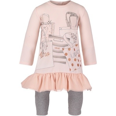 Afbeelding van Liu Jo H68075 babyjurkje oud roze