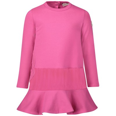 Moncler 8575550 babyjurkje fuchsia Afbeelding van Moncler 8575550 babyjurkje fuchsia