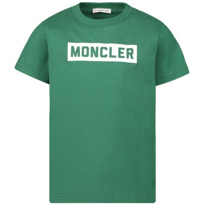 Moncler 8026950 kinder t-shirt groen Afbeelding van Moncler 8026950 kinder t-shirt groen