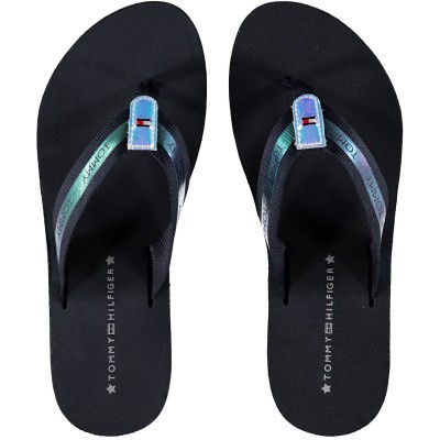 Afbeelding van Tommy Hilfiger FW0FW04016 dames slippers navy