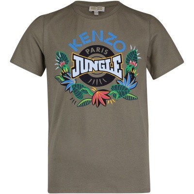 Afbeelding van Kenzo KM10618 kinder t-shirt army