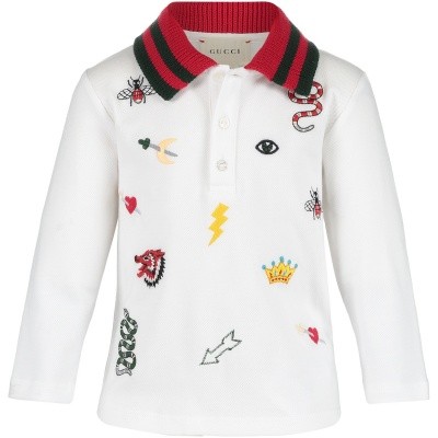 Afbeelding van Gucci 521162 baby polo wit