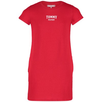 Afbeelding van Tommy Hilfiger KG0KG04268 kinderjurk rood