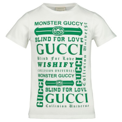 Gucci 547559 kinder t-shirt groen Afbeelding van Gucci 547559 kinder t-shirt groen