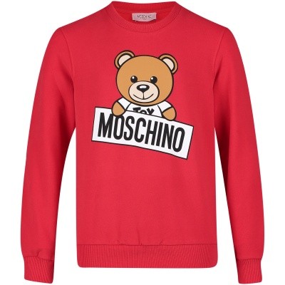 Afbeelding van Moschino HTF01Q kindertrui rood