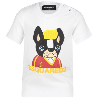 Afbeelding van Dsquared2 DQ03BS baby t-shirt wit