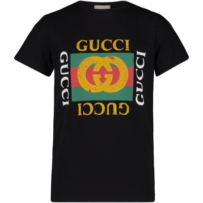 Afbeelding van Gucci 475740 kinder t-shirt zwart