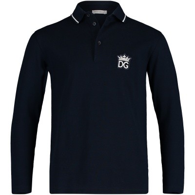 Afbeelding van Dolce & Gabbana L4JT7K kinder polo donker blauw