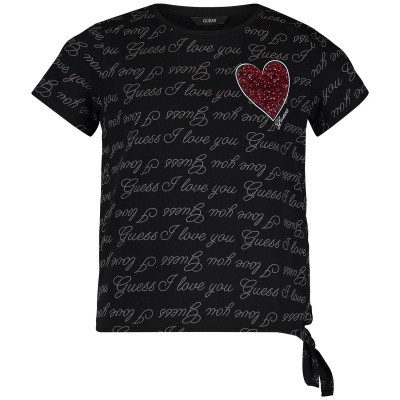 Afbeelding van Guess J92I02 kinder t-shirt zwart