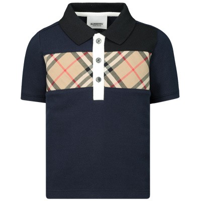 Burberry 8017384 baby t-shirt navy Afbeelding van Burberry 8017384 baby t-shirt navy