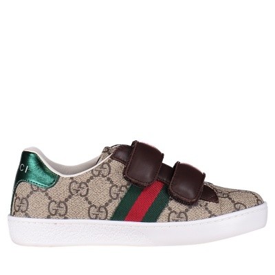 Afbeelding van Gucci 463090 9C220 kindersneakers bruin