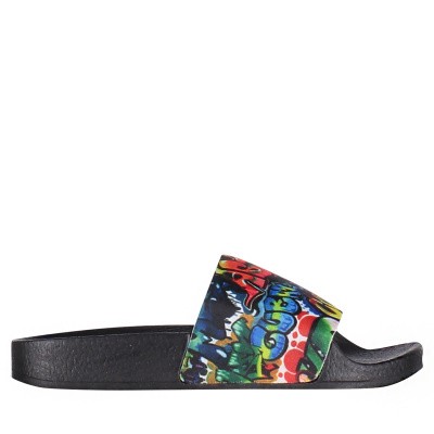 Afbeelding van The White Brand K0139 kinderslippers zwart
