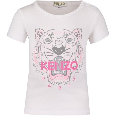 Afbeelding van Kenzo KM10058BB baby t-shirt wit
