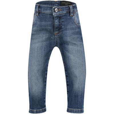 Afbeelding van Dolce & Gabbana L11F98 babybroekje jeans