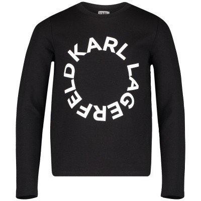 Afbeelding van Karl Lagerfeld Z15189 kindertrui zwart