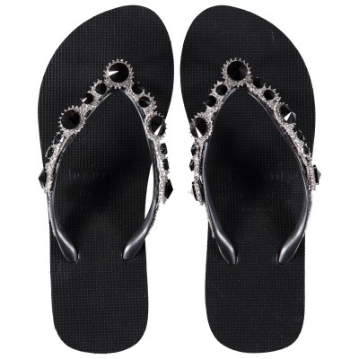 Afbeelding van UZURII MARILYN HIGHHEEL dames slippers zwart