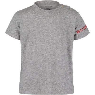 Afbeelding van Burberry 8002428 baby t-shirt grijs
