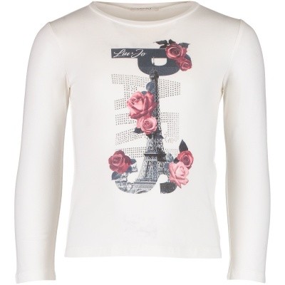 Afbeelding van Liu Jo K68127 kinder t-shirt off white