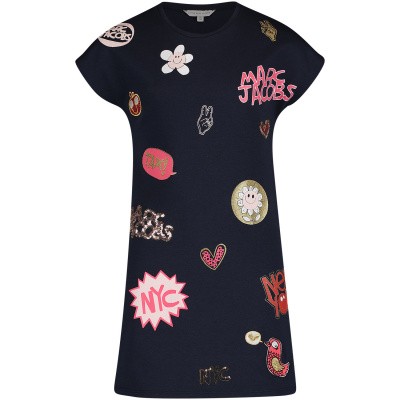 Afbeelding van Marc Jacobs W12267 kinderjurk navy