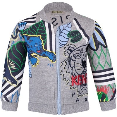 Afbeelding van Kenzo KM17507 baby vest grijs
