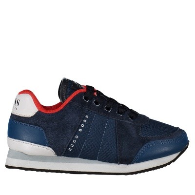 Afbeelding van Boss J29158 kindersneakers navy