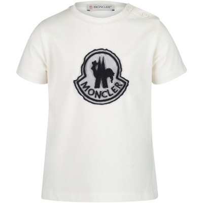 Afbeelding van Moncler 8069805 baby t-shirt off white