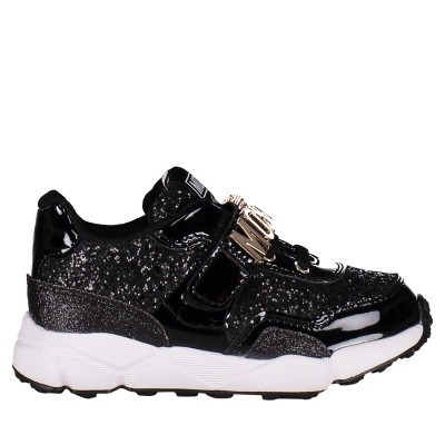 Afbeelding van Moschino 26276 kindersneakers zwart