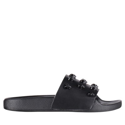 Afbeelding van The White Brand L0165 dames slippers zwart