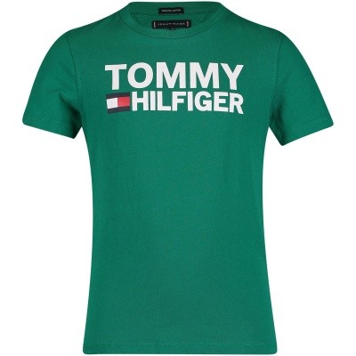 Afbeelding van Tommy Hilfiger KB0KB04078 kinder t-shirt groen