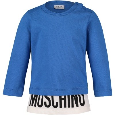 Afbeelding van Moschino MUM01W baby t-shirt cobalt blauw