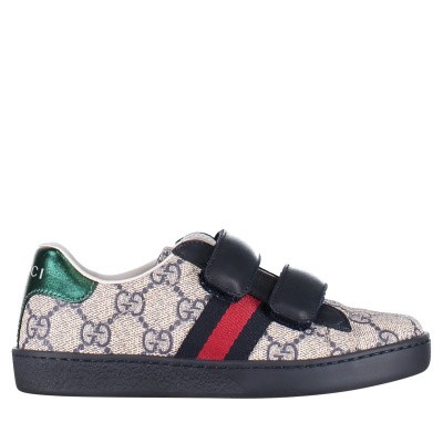 Afbeelding van Gucci 463090 9C220 kindersneakers blauw