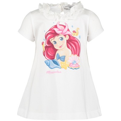 Afbeelding van MonnaLisa 313621P8 baby tuniekje wit