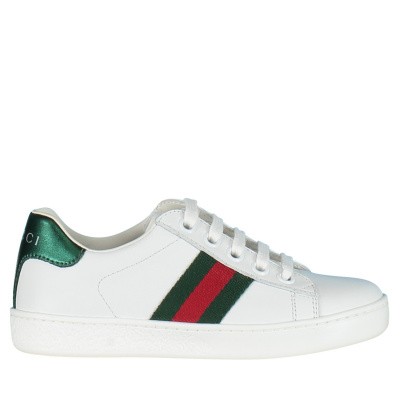Afbeelding van Gucci 433148 kindersneakers wit