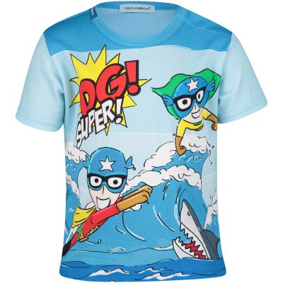 Afbeelding van Dolce & Gabbana L1JT6N G7QXA baby t-shirt blauw