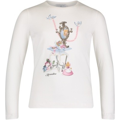 Afbeelding van MonnaLisa 112621SN kinder t-shirt off white