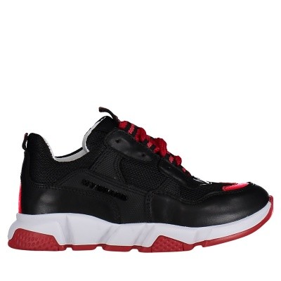 Afbeelding van My Brand UMB01 kindersneakers zwart