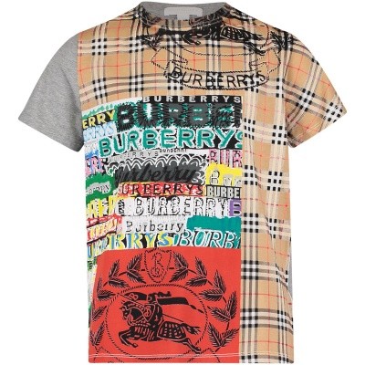 Afbeelding van Burberry 8002337 kinder t-shirt grijs